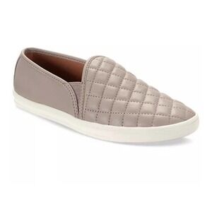 Sun & Stone Mariam Quilted Slip-On Sneakers taupe quilted macy's faux leather 6